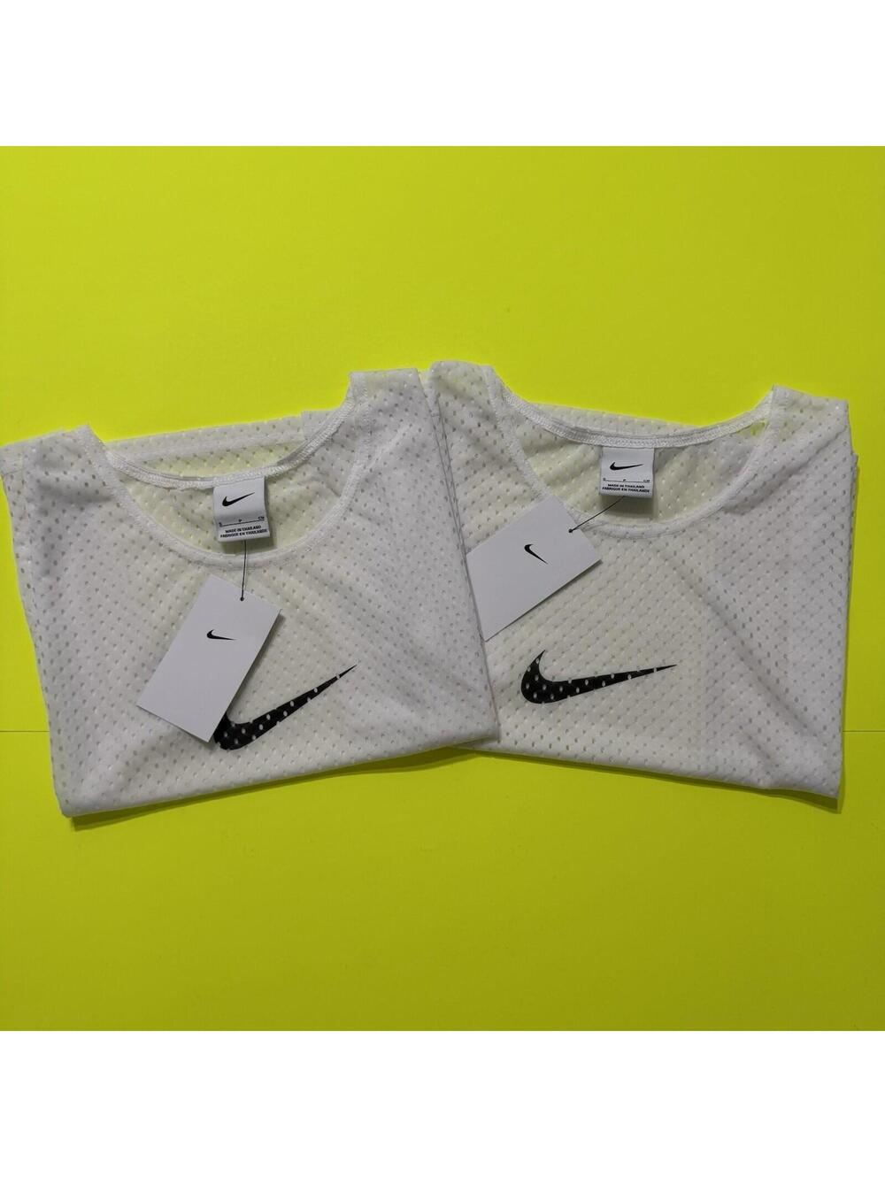 2x Nike Dri-Fit-Park BIB Vest Training Vest Sports Top Whit Small DV7425-100